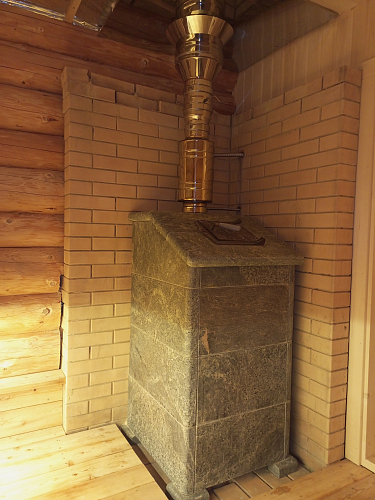 Монтаж модульного дымохода с баком и теплообменником 